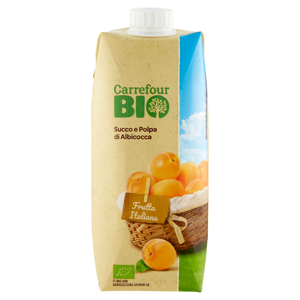 Carrefour Bio Succo e Polpa di Albicocca 750 ml