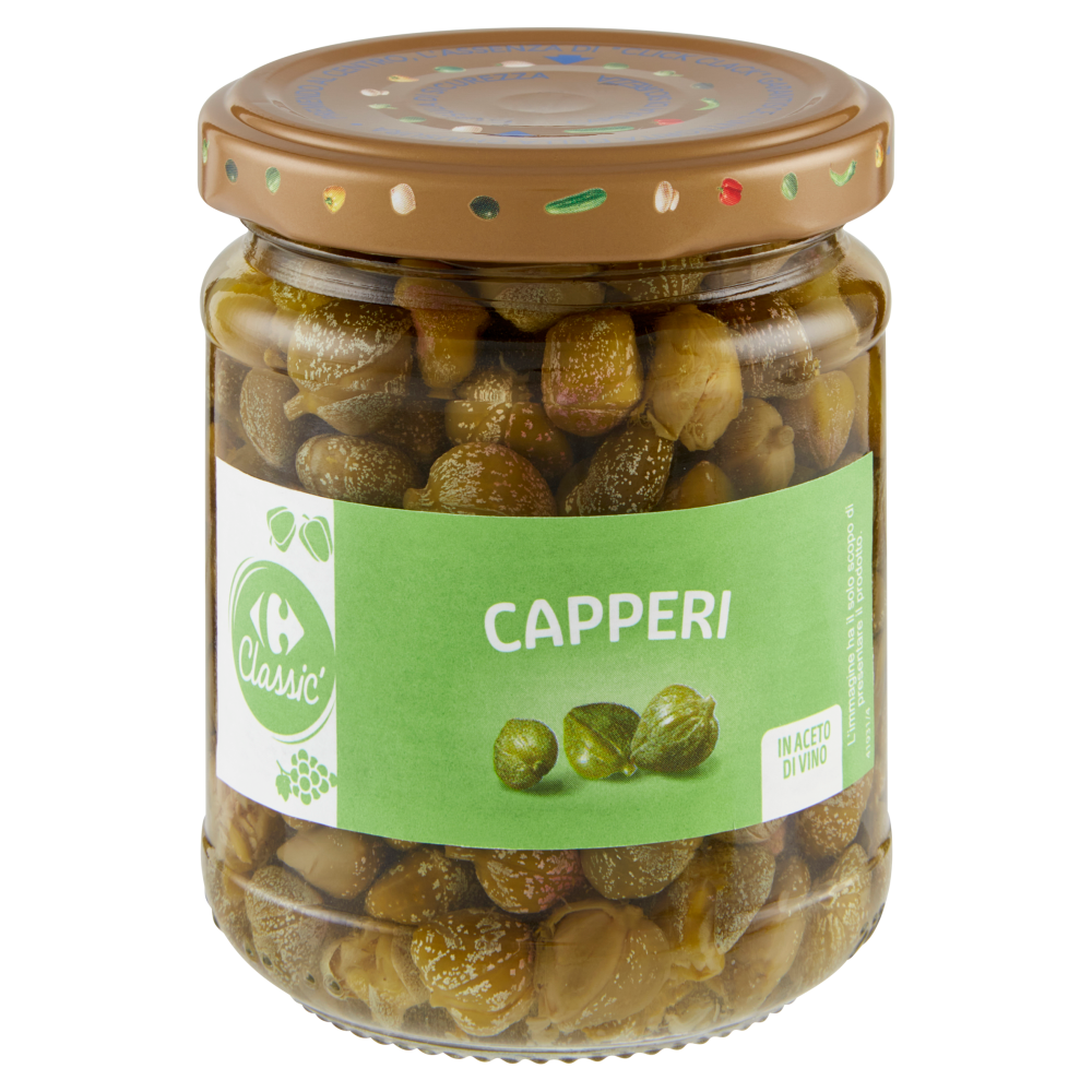 Carrefour Classic Capperi in Aceto di Vino 210 g