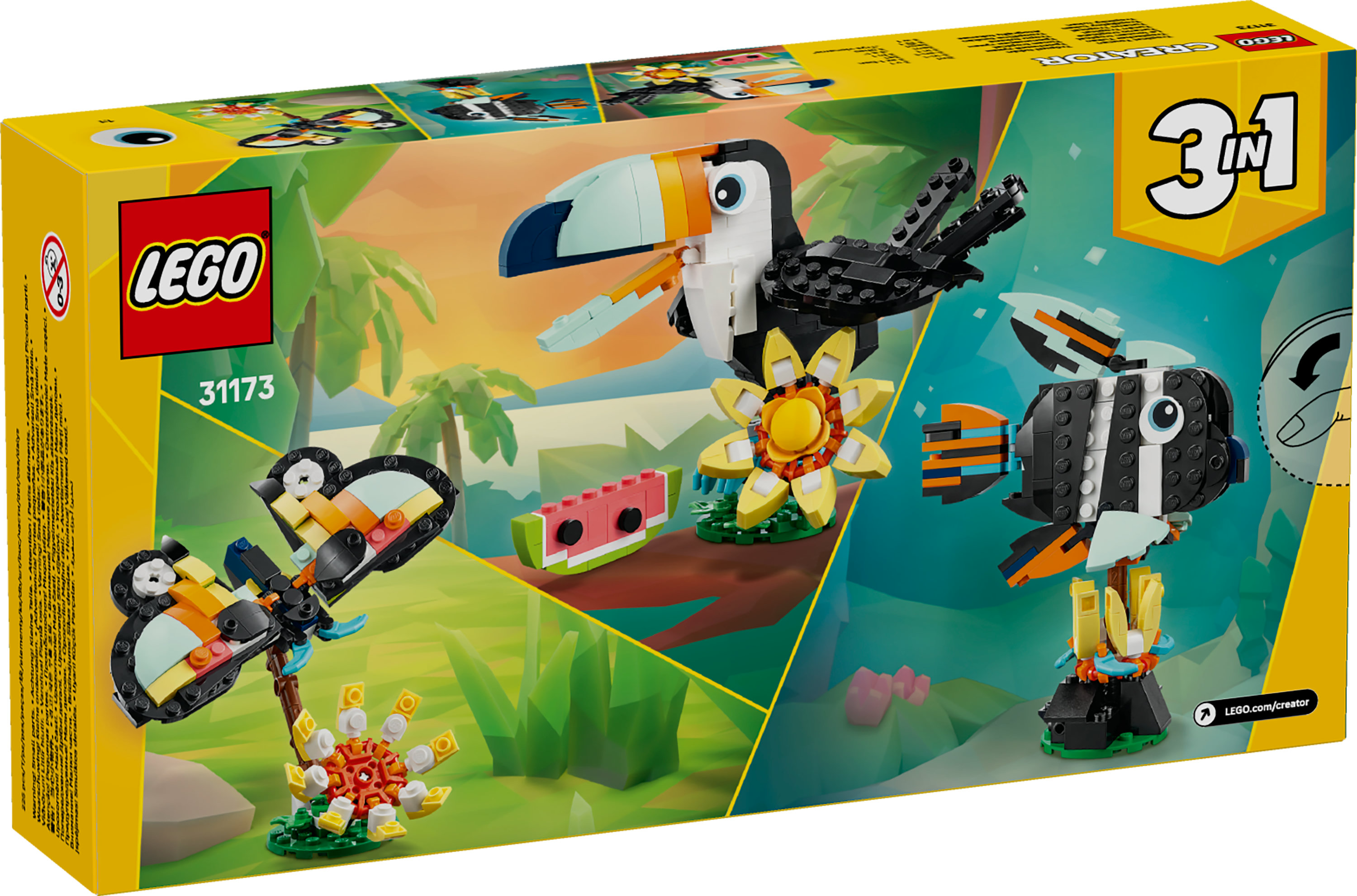LEGO Creator Animali selvatici: tucano tropicale