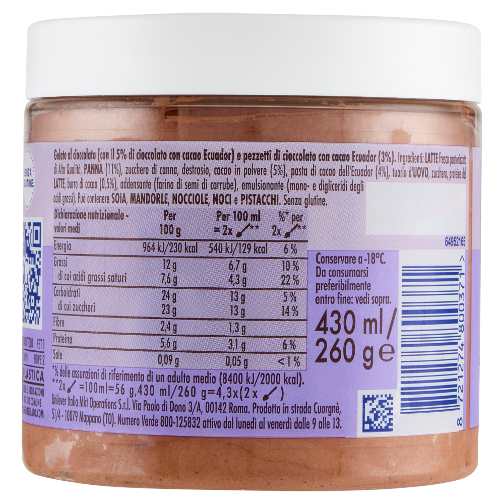 Grom Cioccolato Goloso 260 g 