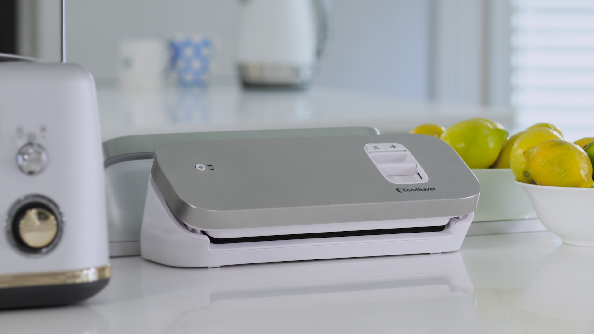 FoodSaver VS1191X macchina per sottovuoto Acciaio inox, Bianco