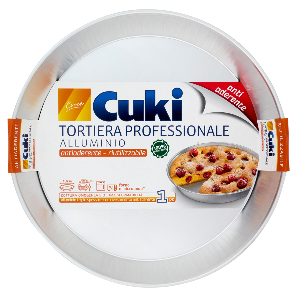 Cuki Cuoce Tortiera Professionale Alluminio 30 cm 1 pz