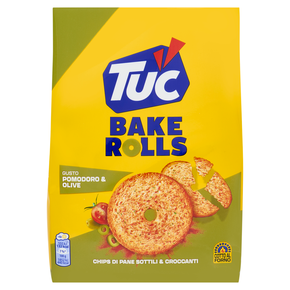 Tuc Bake Rolls Gusto Pomodoro & Olive cotto al forno - 150 g
