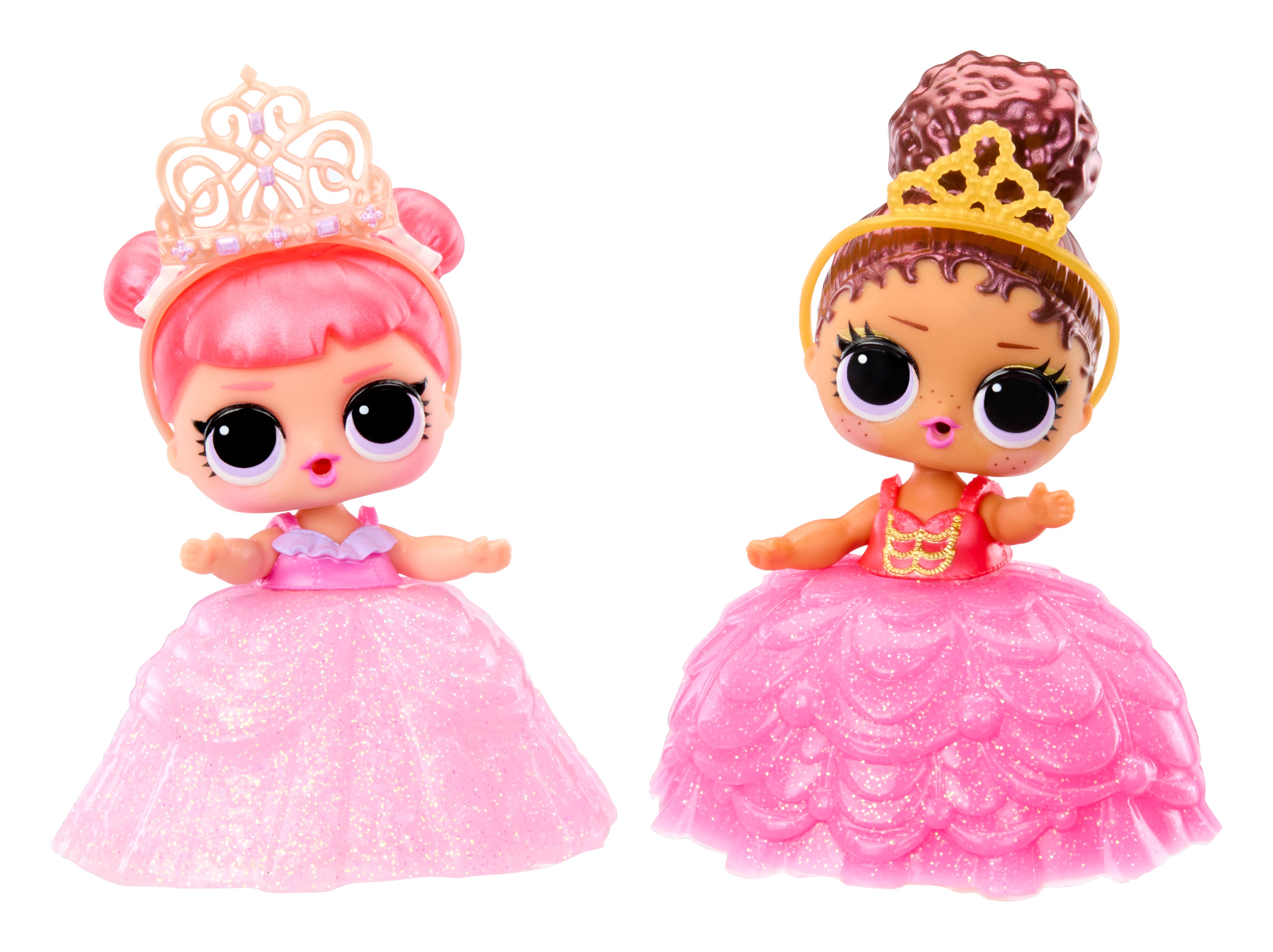 L.O.L. Surprise! Princess Tots - Include 1 Bambola, Confezione sorpresa, 2 Colori per Creare un Abito da Principessa, Colleziona Tutte le 8 Bambole
