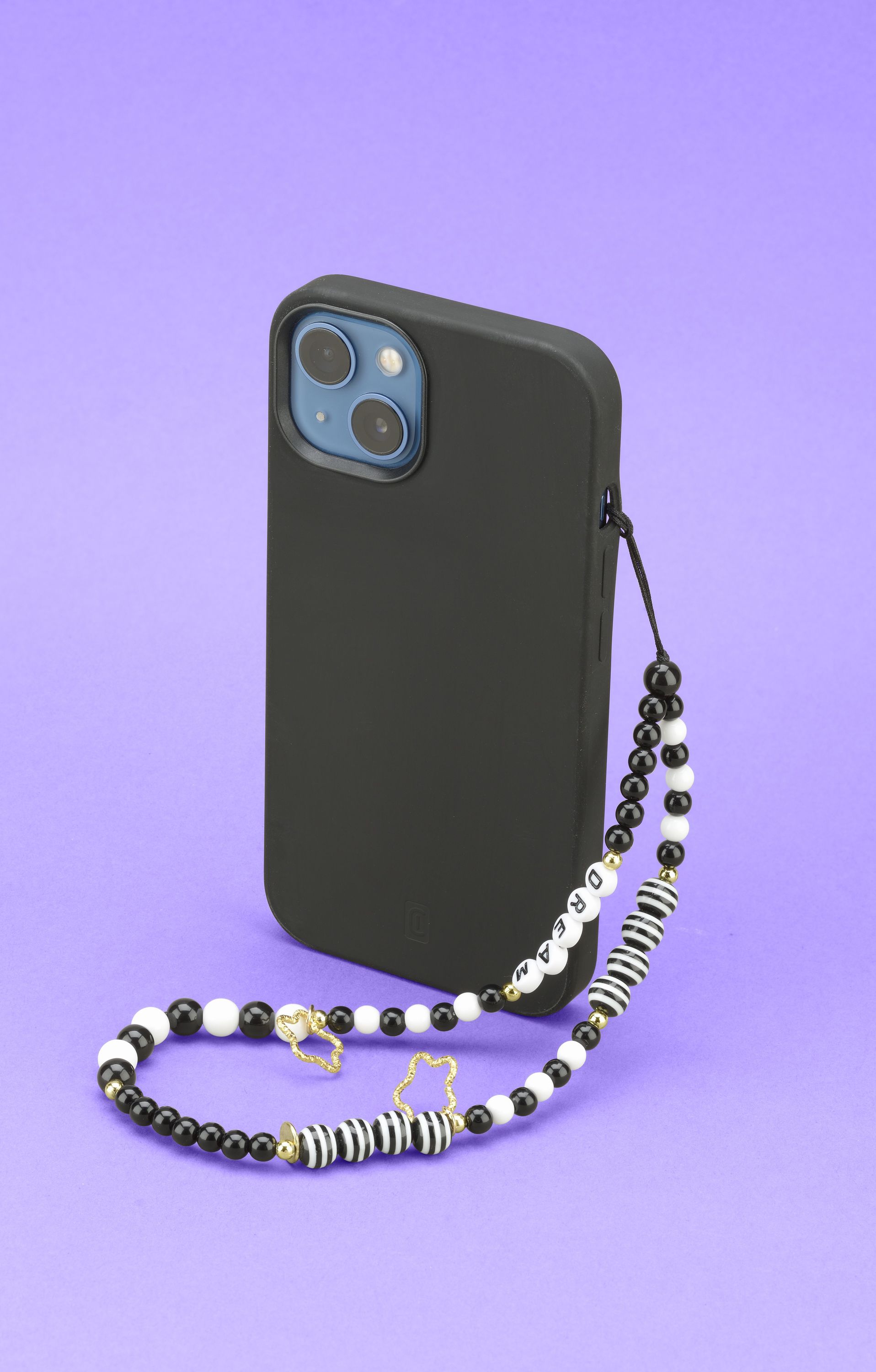 Cellularline Phone Strap Classy - Universale Laccetto colorato di perline per personalizzare lo smartphone