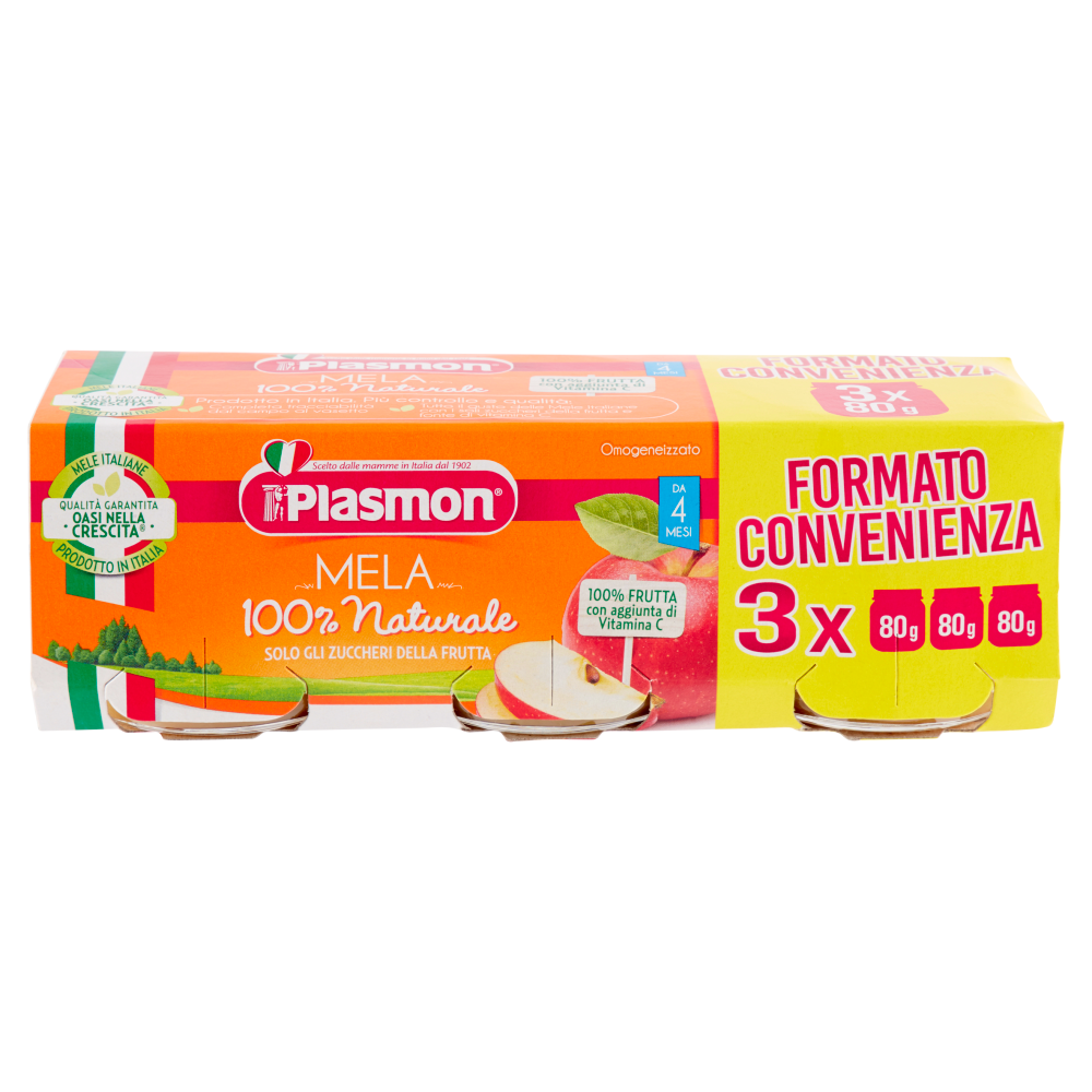 Plasmon Mela Omogeneizzato 3 x 80 g
