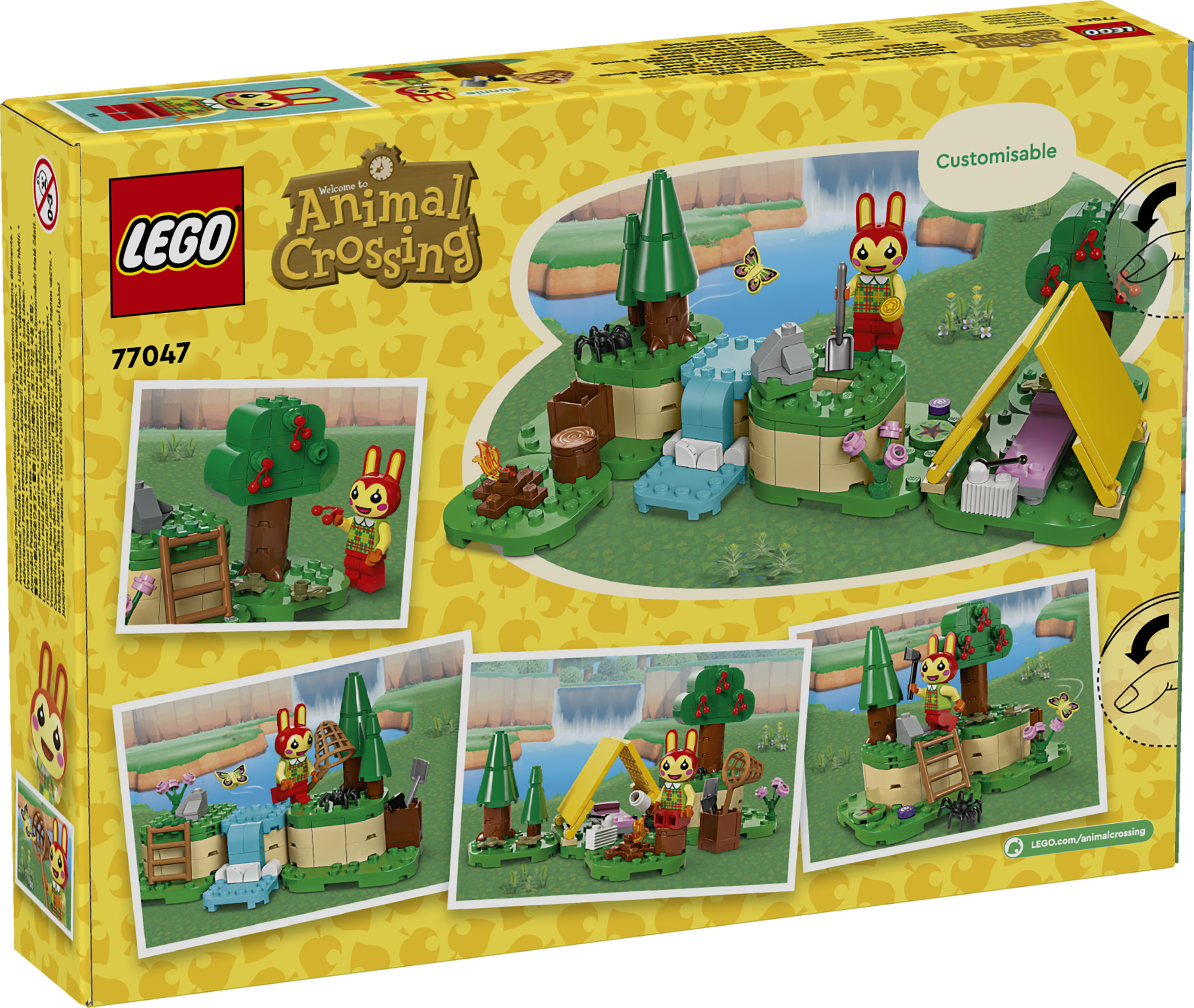 LEGO Animal Crossing 77047 Bonny in Campeggio, Giochi Creativi per Bambini 6+ con Coniglietto Giocattolo e Tenda da Costruire
