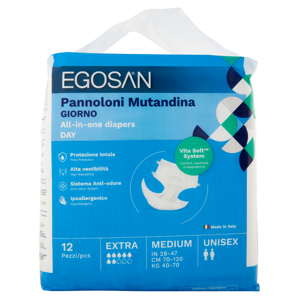 Egosan Pannoloni Mutandina Giorno Medium Unisex 12 pz