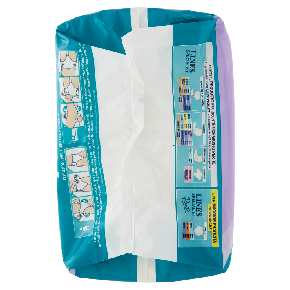 Lines Specialist Unisex Pannoloni a Mutandina Tg. L Super/Maxi 12+2 pz
