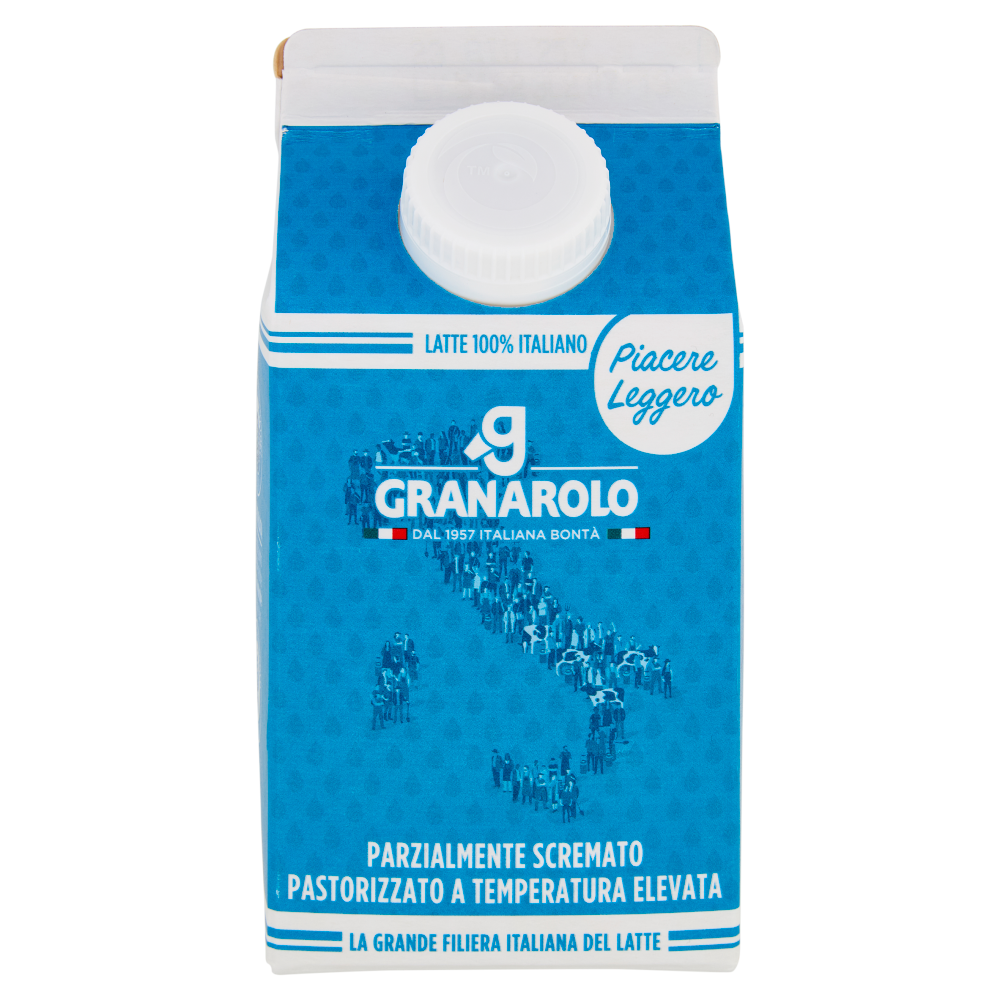 Granarolo Piacere Leggero Parzialmente Scremato Pastorizzato a Temperatura Elevata 500 ml