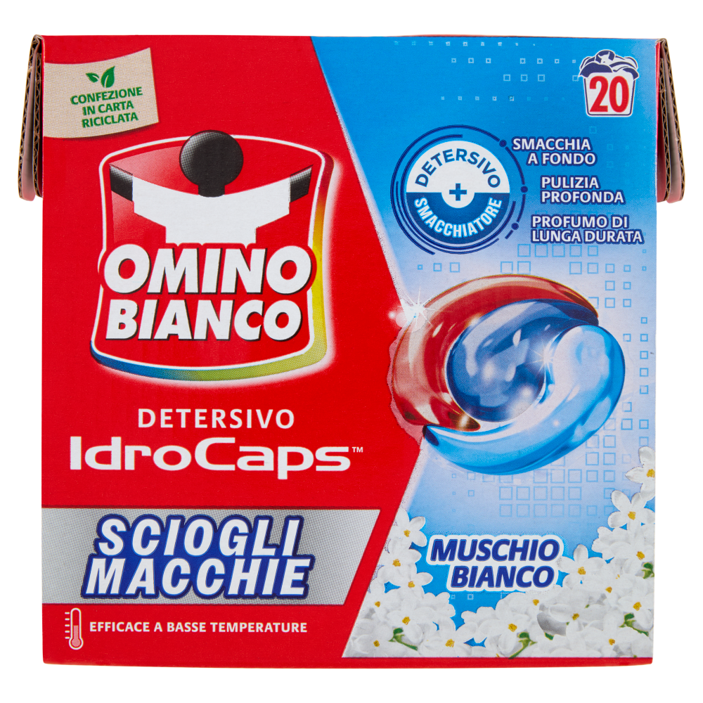 Onmino Bianco Detersico IdroCaps 20 caps 380 ml