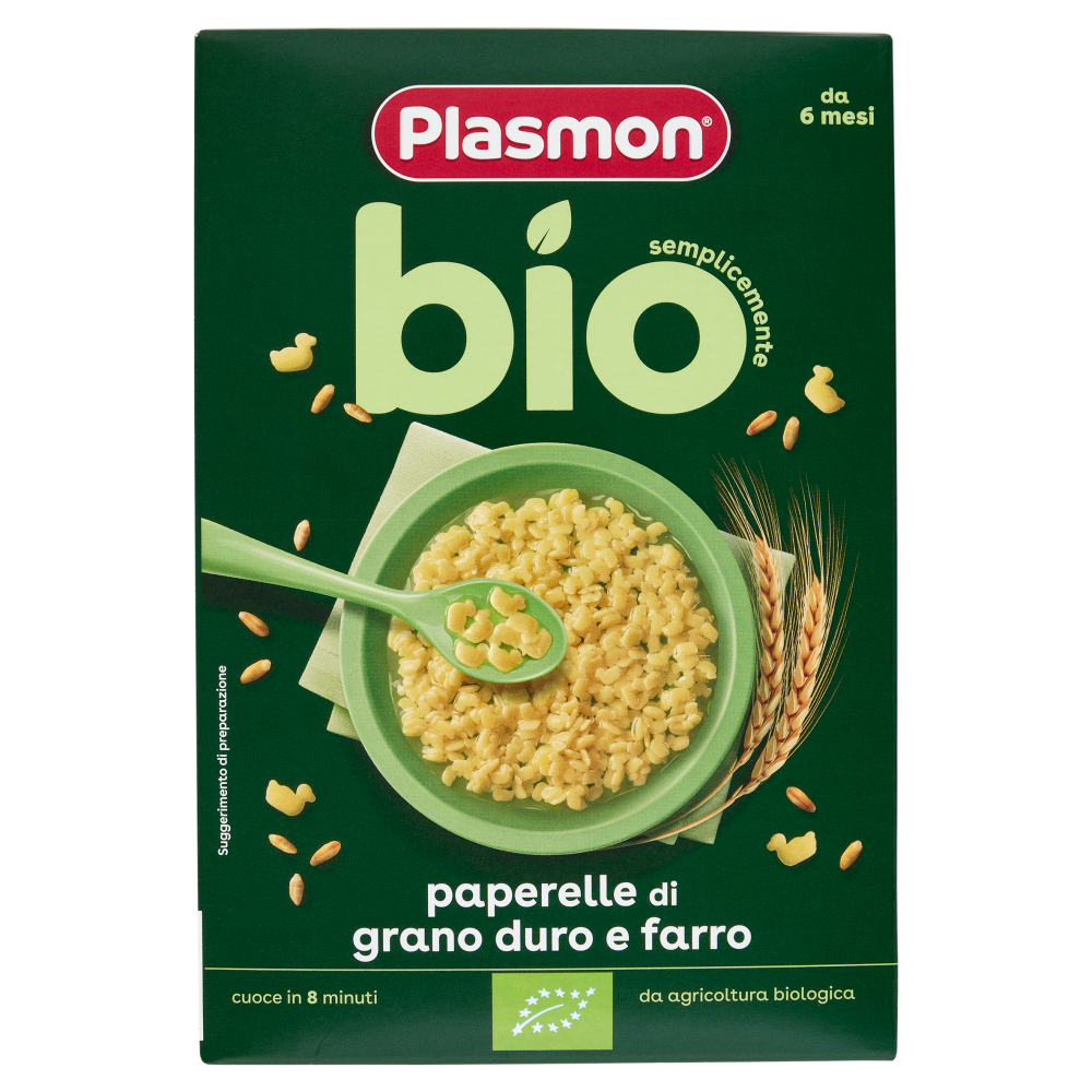 Plasmon semplicemente bio paperelle di grano duro e farro 300 g