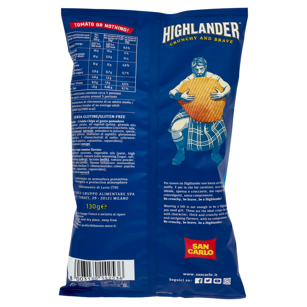 San Carlo Highlander Gusto Pomodoro 130 g