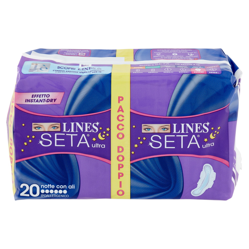 Lines Seta ultra notte con ali x20