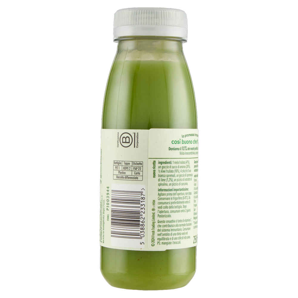 innocent smoothie Mela, Kiwi e Lime 250 ml