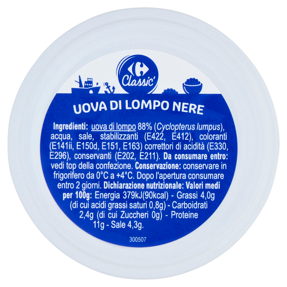 Carrefour Classic Uova di Lompo Nere 50 g