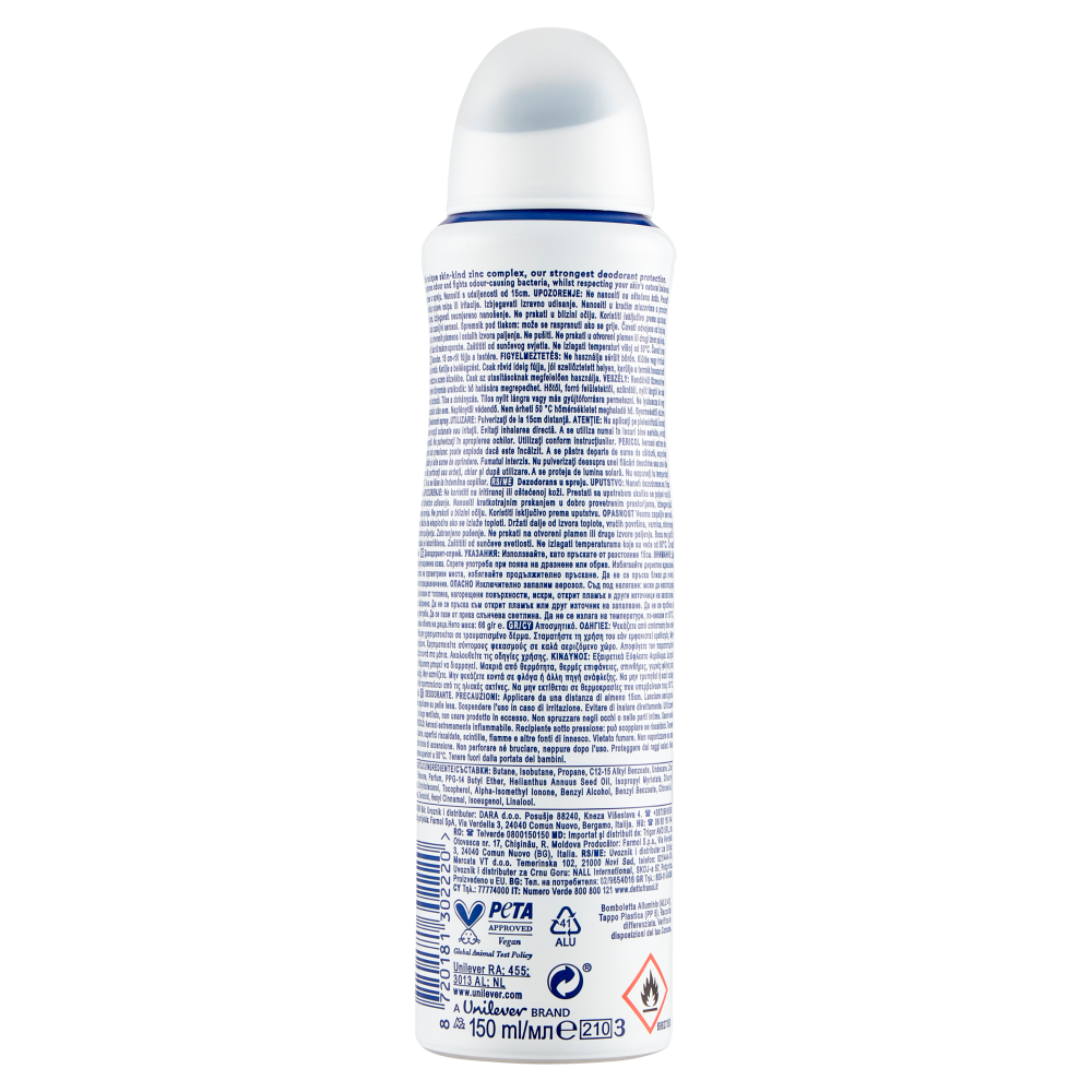Dove 0 Aluminium Salts Original Deodorant 150 ml Carrefour
