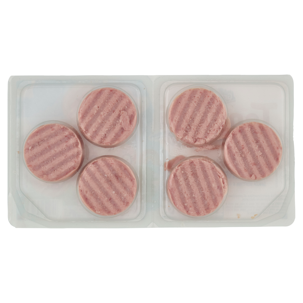 Teneroni mini 6 Baby Hamburger con Prosciutto Cotto 2 x 75 g