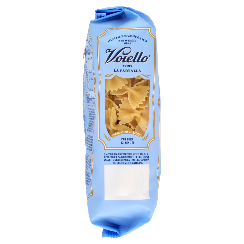 Voiello Pasta La Farfalla N°192 grani 100% italiani Trafilata bronzo 500g