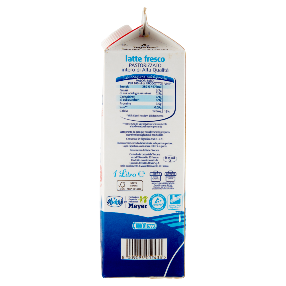 Mukki il Fresco di Alta Qualità intero 1 Litro