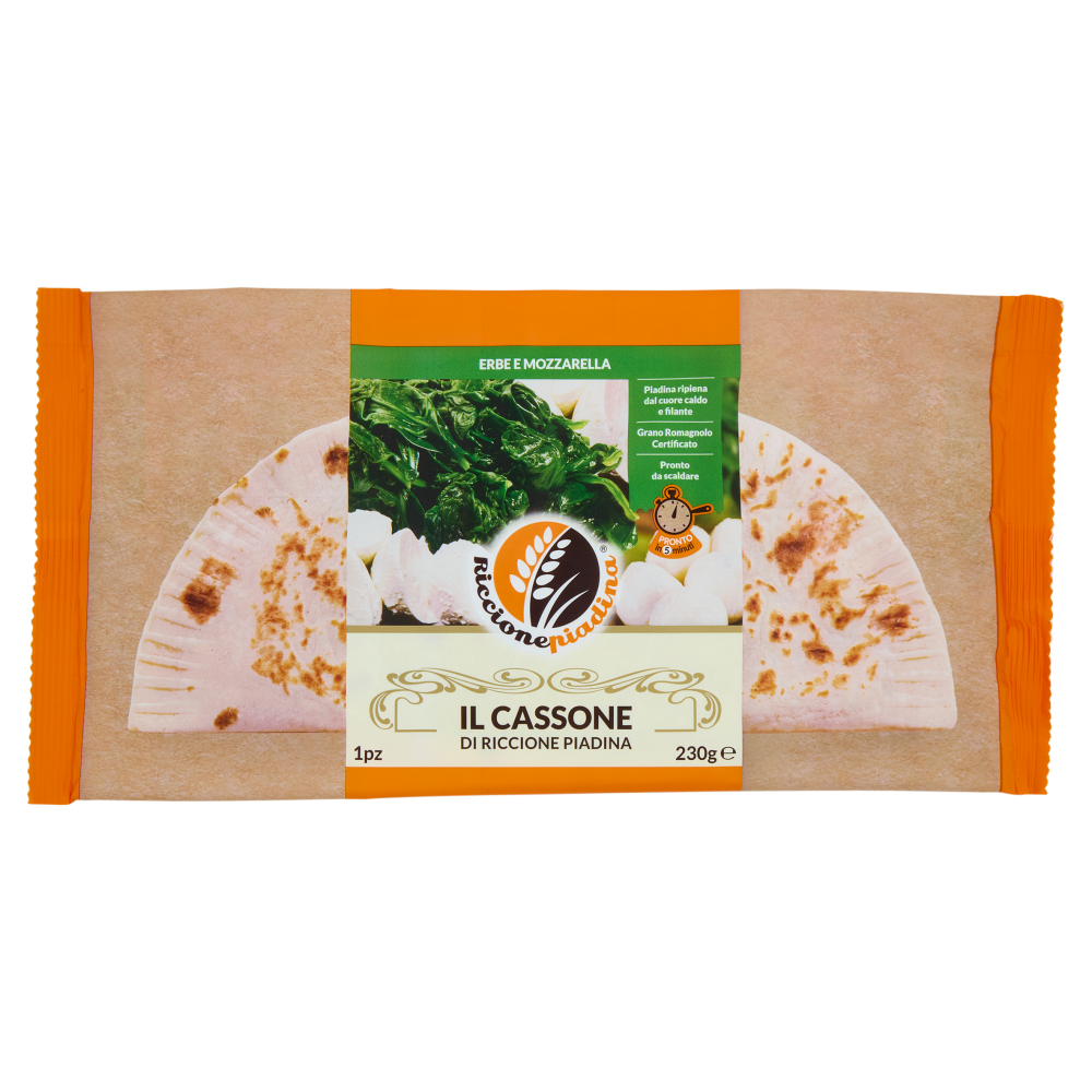 Riccionepiadina il Cassone di Riccione Piadina Erbe e Mozzarella 1 pz 230 g