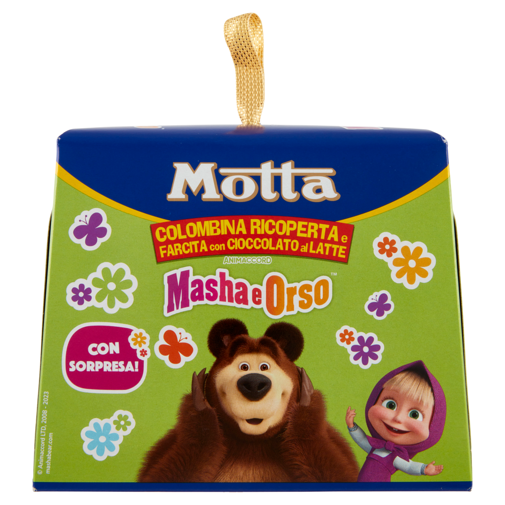 Motta Colombina Ricoperta e Farcita con Cioccolato al Latte Masha e Orso 100 g