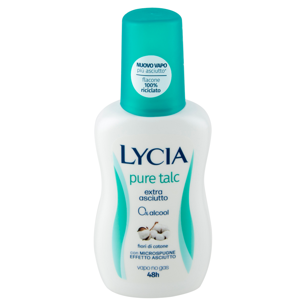 Lycia pure talc Deodorante Vapo fiori di cotone 75 ml