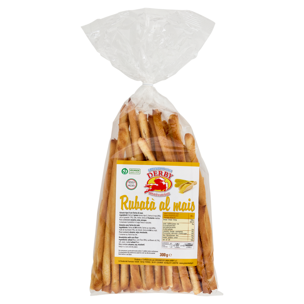 Grissinificio Linea Derby Rubat&agrave; al mais 300 g