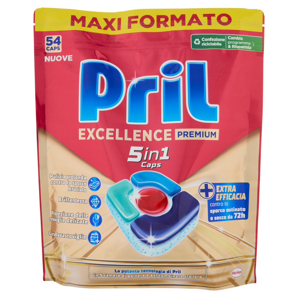 PRIL Excellence Premium 5in1 Caps 54pz (1004,4g)