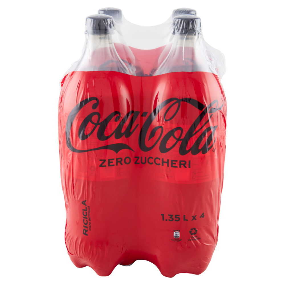 COCA-COLA Zero Zuccheri PET 4 x 1,35 L