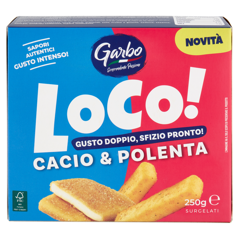 Garbo Loco! Cacio & Polenta Surgelati 250 g