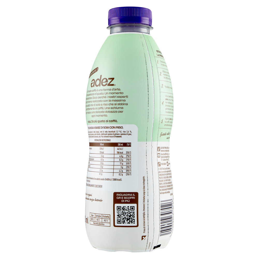 Adez Barista Soia & Riso PET 800 ml