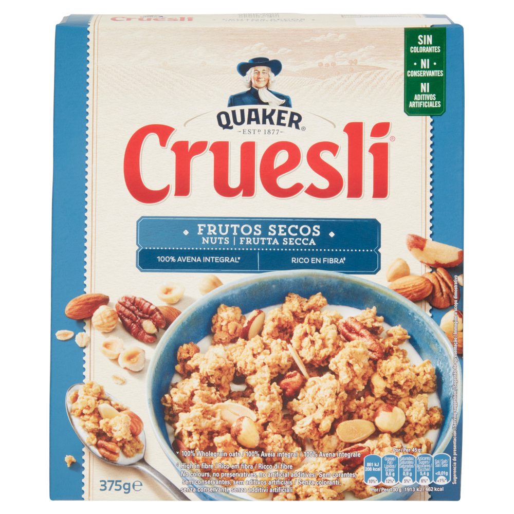 Quaker Cruesli Frutta Secca 375 g