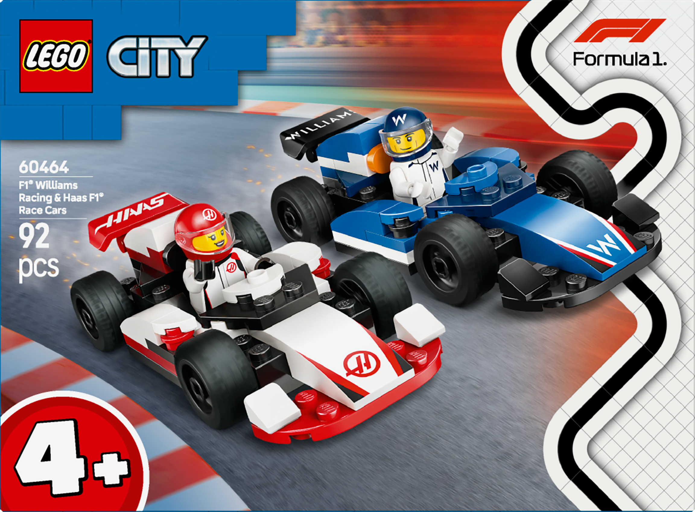 LEGO City Monoposto Williams Racing e Haas F1&reg;
