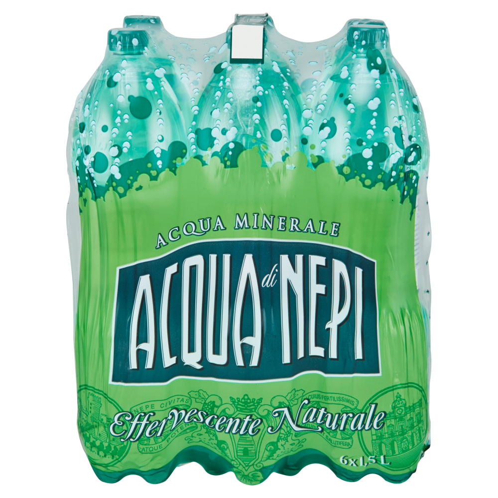 Acqua di Nepi Acqua Minerale Effervescente Naturale Pet 6 x 1,5 L