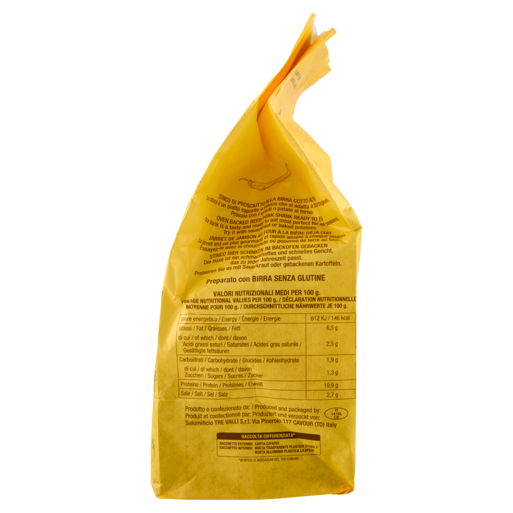 Salumificio Cavour Piatti Gourmet, Pronti per Te Stinco alla birra 650 g