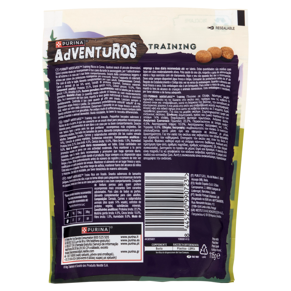 PURINA ADVENTUROS Training Cervo 115 g