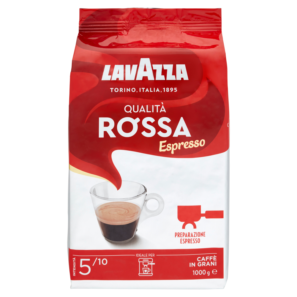 Lavazza Qualità Rossa Caffè in Grani 1000 g Carrefour