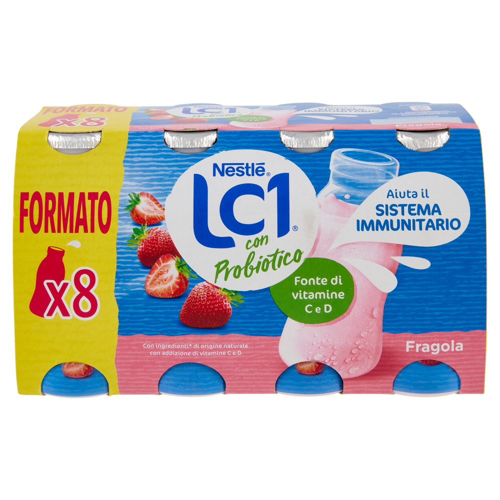 NESTLÉ LC1 con Probiotico Fragola 8x90g