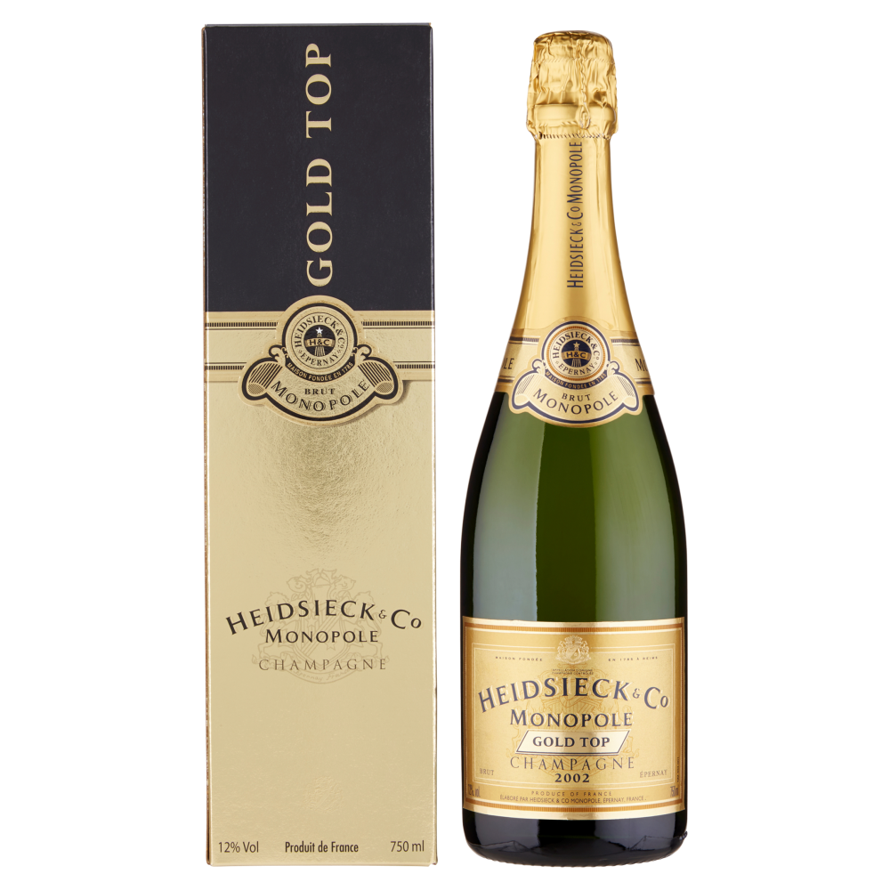 Heidsieck & Co Monopole Gold Top Champagne Brut 750 ml astuccio cartone