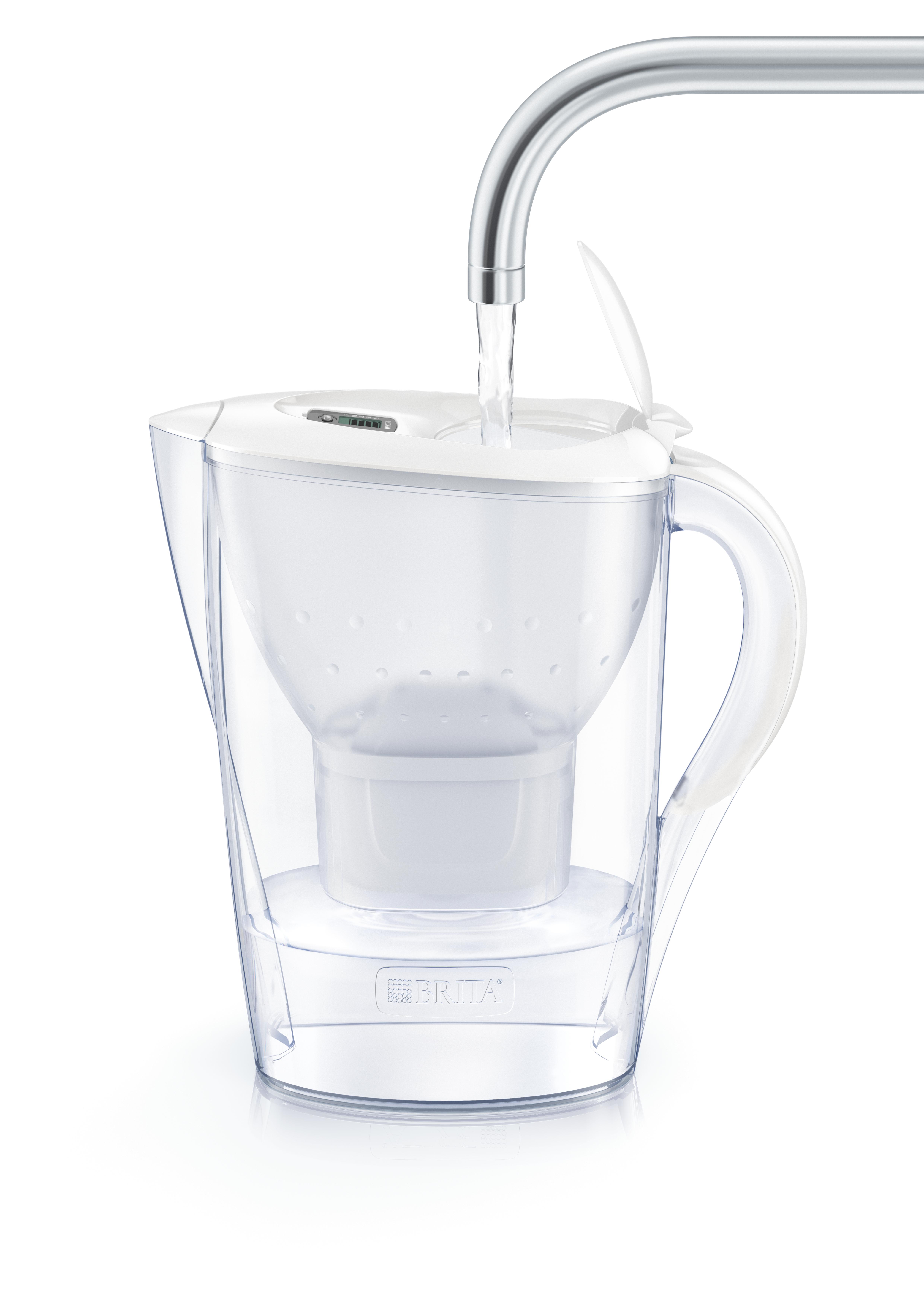 Brita 1024045 Filtraggio acqua Caraffa filtrante 2,4 L Trasparente, Bianco