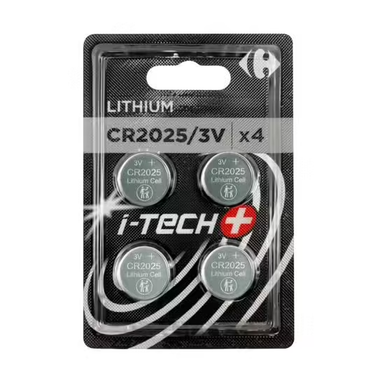 Carrefour 4 Pile litio CR2025