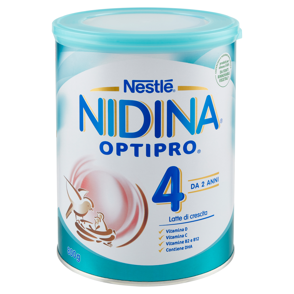 NESTLÉ NIDINA Optipro 4 Latte di Crescita polvere da 2 anni 800 g