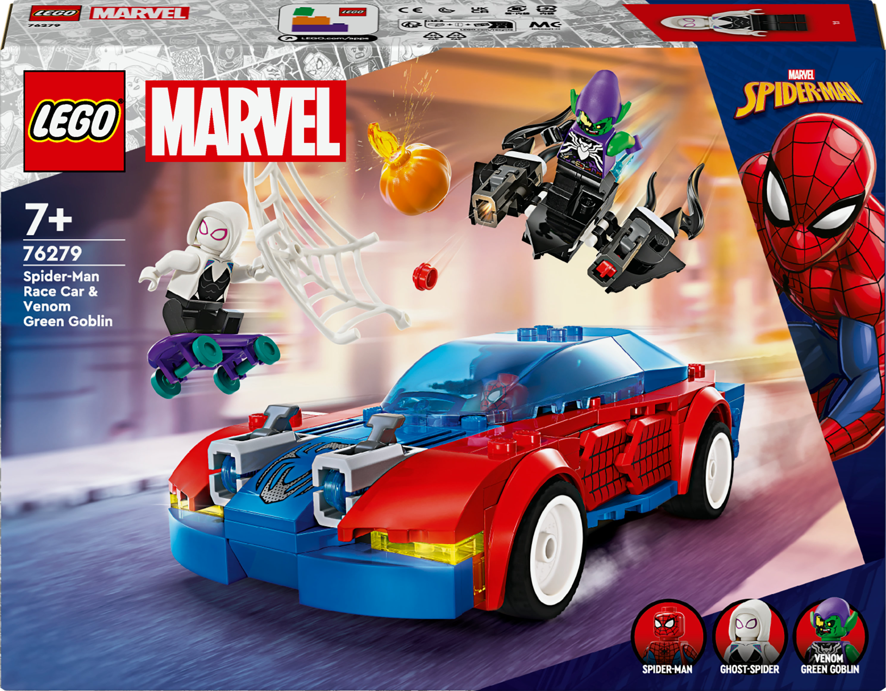 LEGO Auto da corsa di Spider-Man e Venom Goblin