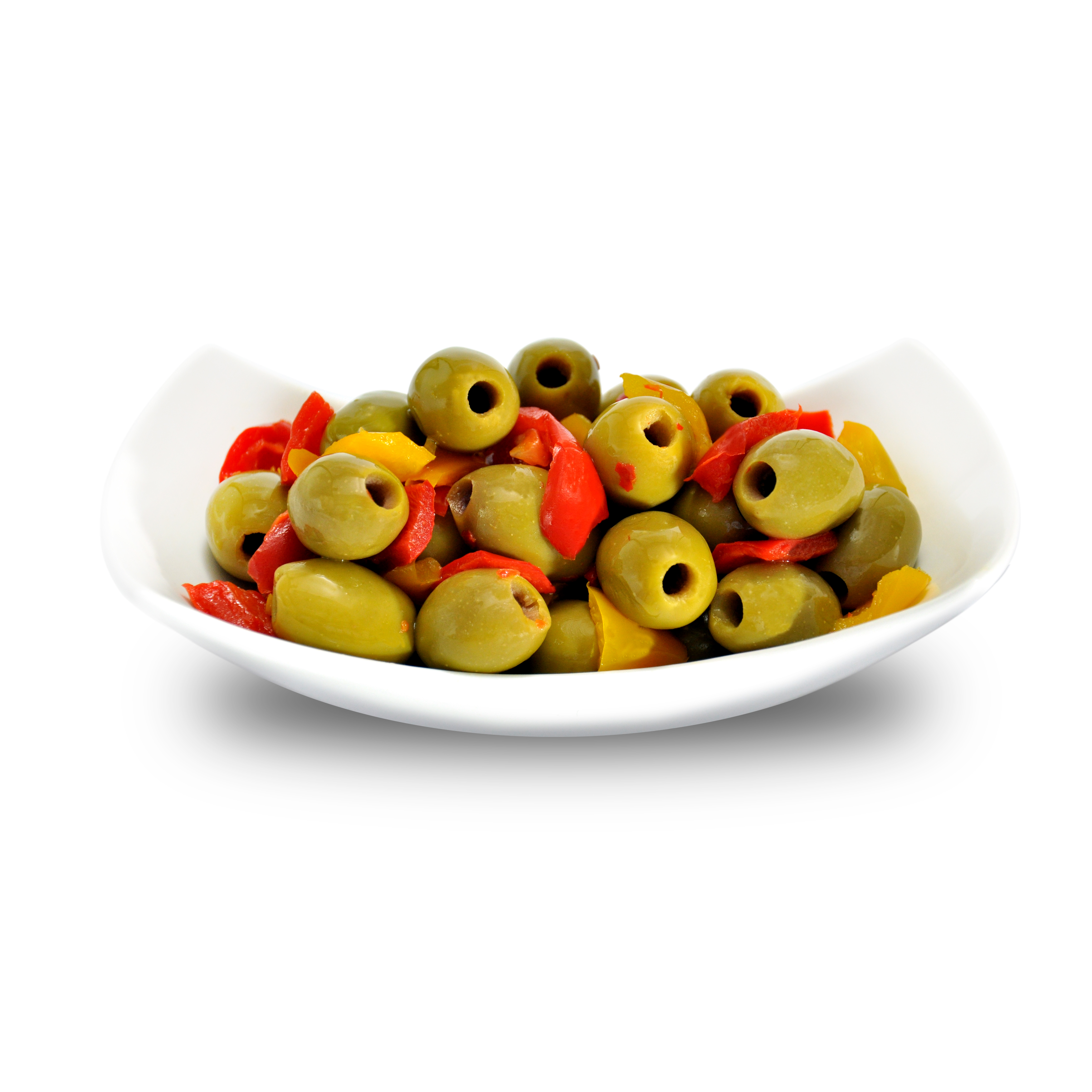 Olive verdi denocciolate al peperoncino Ficacci da banco