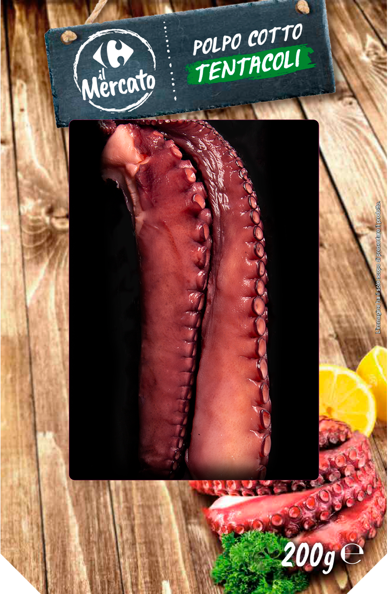 Tentacoli di Polpo Cotto 200 g