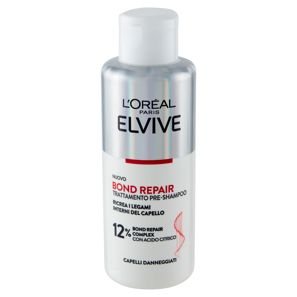 L'Oréal Paris Elvive Bond Repair Pre-Shampoo Con Acido Citrico Per Capelli Danneggiati, 200 ml