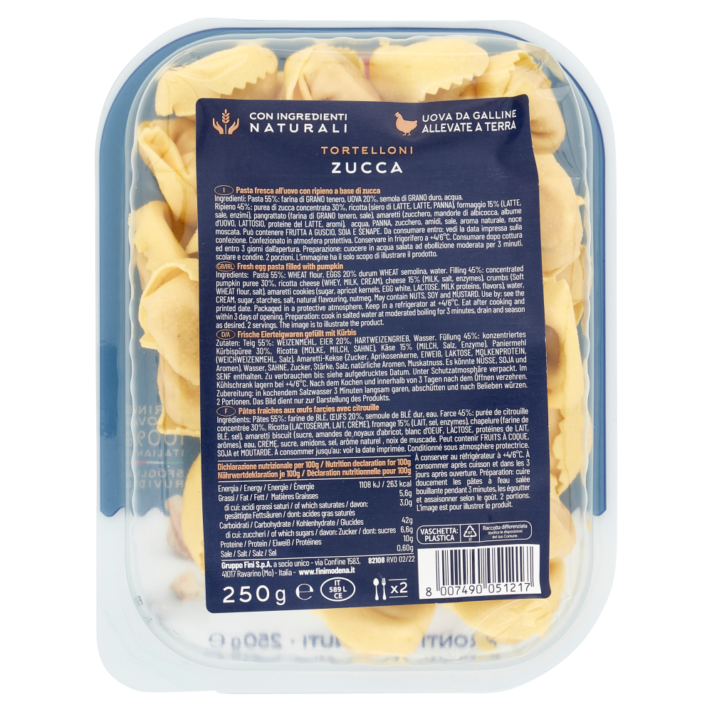 Fini Antica Bottega Tortelloni Zucca 250 g