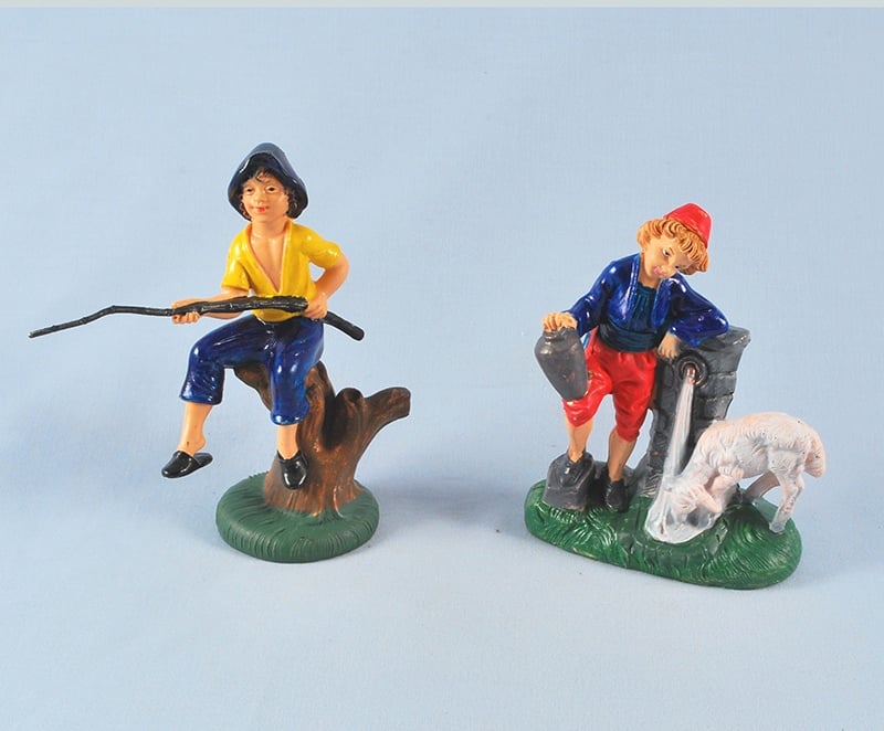 Carrefour Busta 1 Pz. Pastore Doppio cm.10 Plastica 13 Assort.