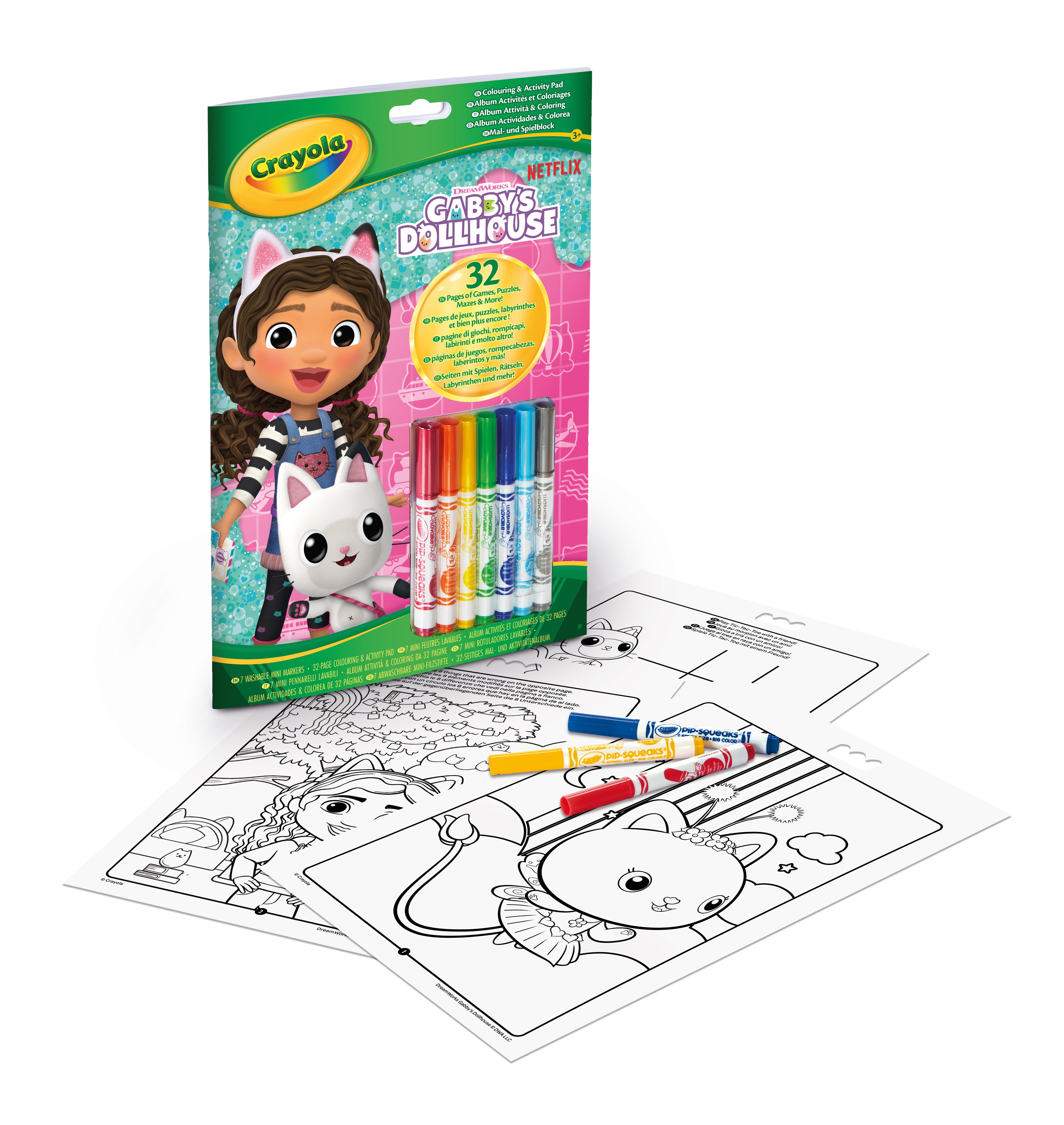 Crayola Album Attività & Coloring Gabby's DollHouse